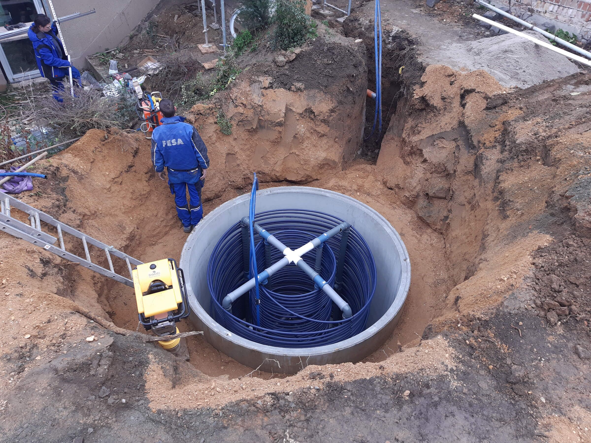 Eisspeicher als Energiequelle - die Heizungsinstallateure von FESA sind fachlich sehr versiert und technikaffin.